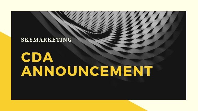 CDA ANNOUNCEMENT