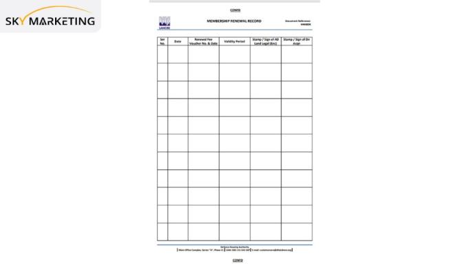 DHA Lahore Registration Form for Land Provider