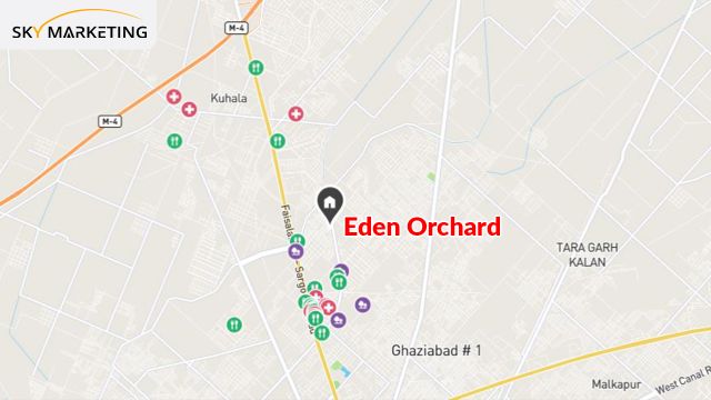 Eden Orchard faisalabad Map