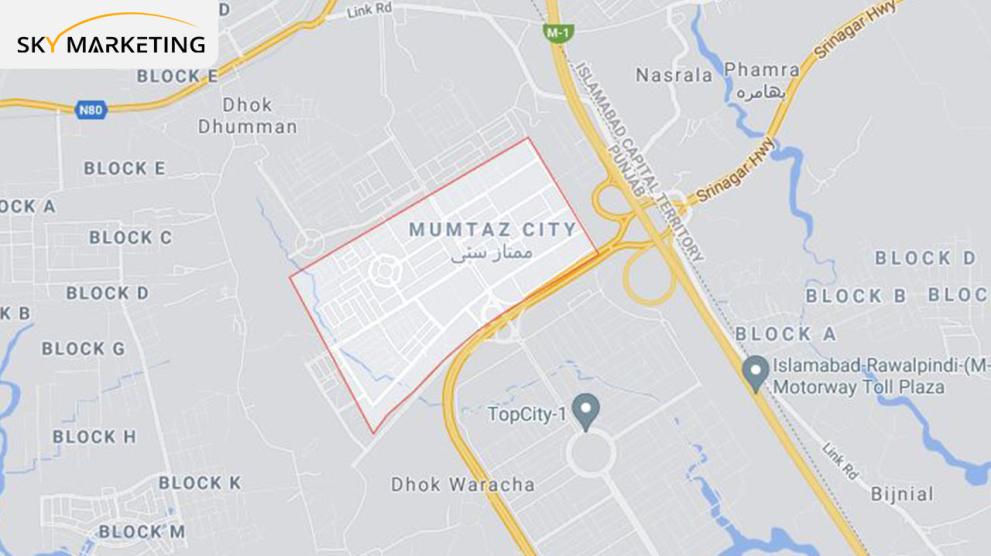 Mumtaz City Islamabad Location