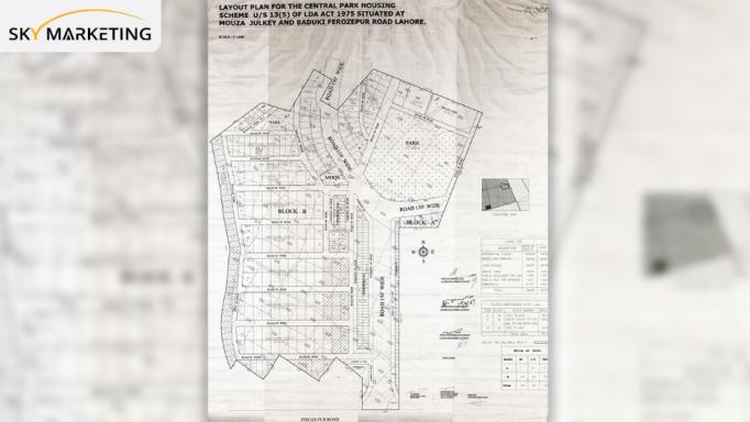 Central Park Lahore Master Plan