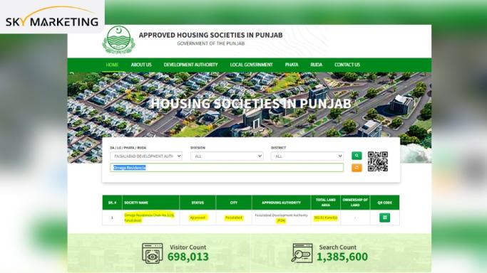Omega Residencia Faisalabad NOC