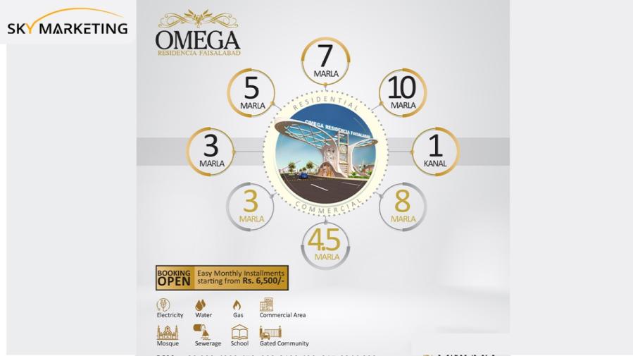 Omega Residencia Faisalabad Residential Plots