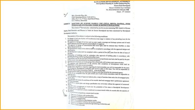 Top City Islamabad NOC