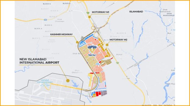 Top City Islamabad Location