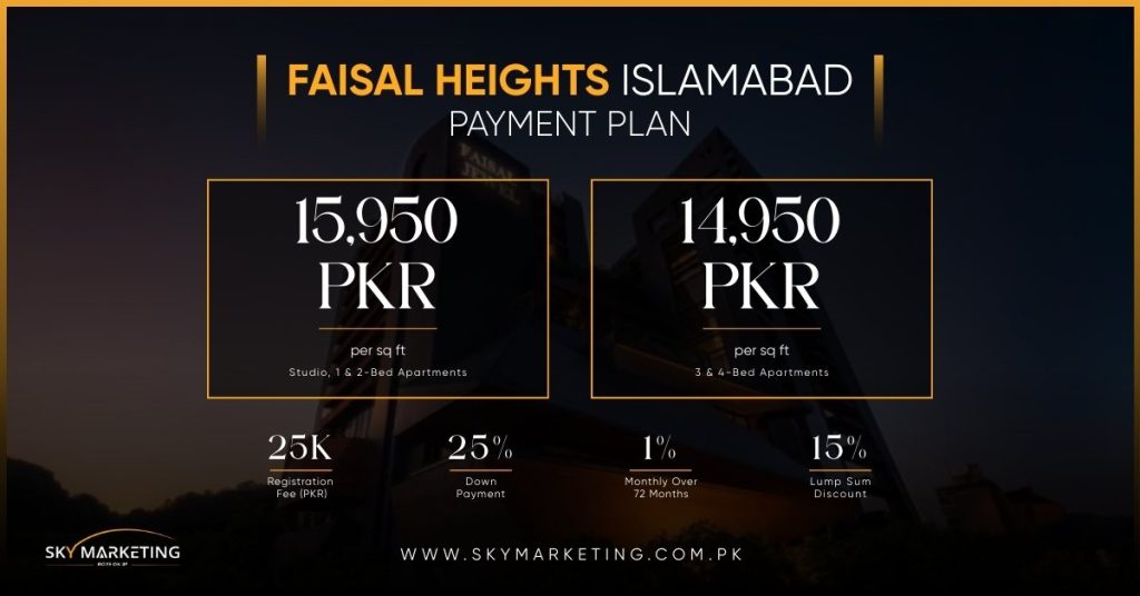 Faisal Heights Payment plan